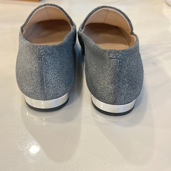 Nine West Silver Glitter Flat - Picture 3 of 5